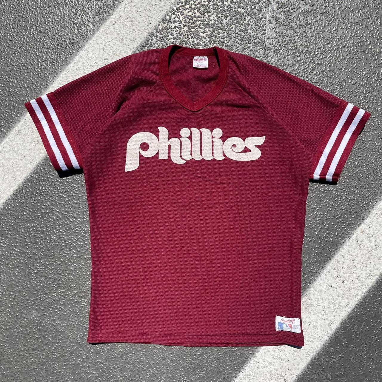 Vintage 80s Philadelphia Phillies Mesh - Depop