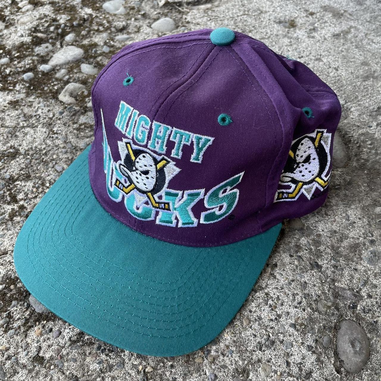 Vintage 90s NHL Hockey Anaheim Mighty Ducks Snapback - Depop