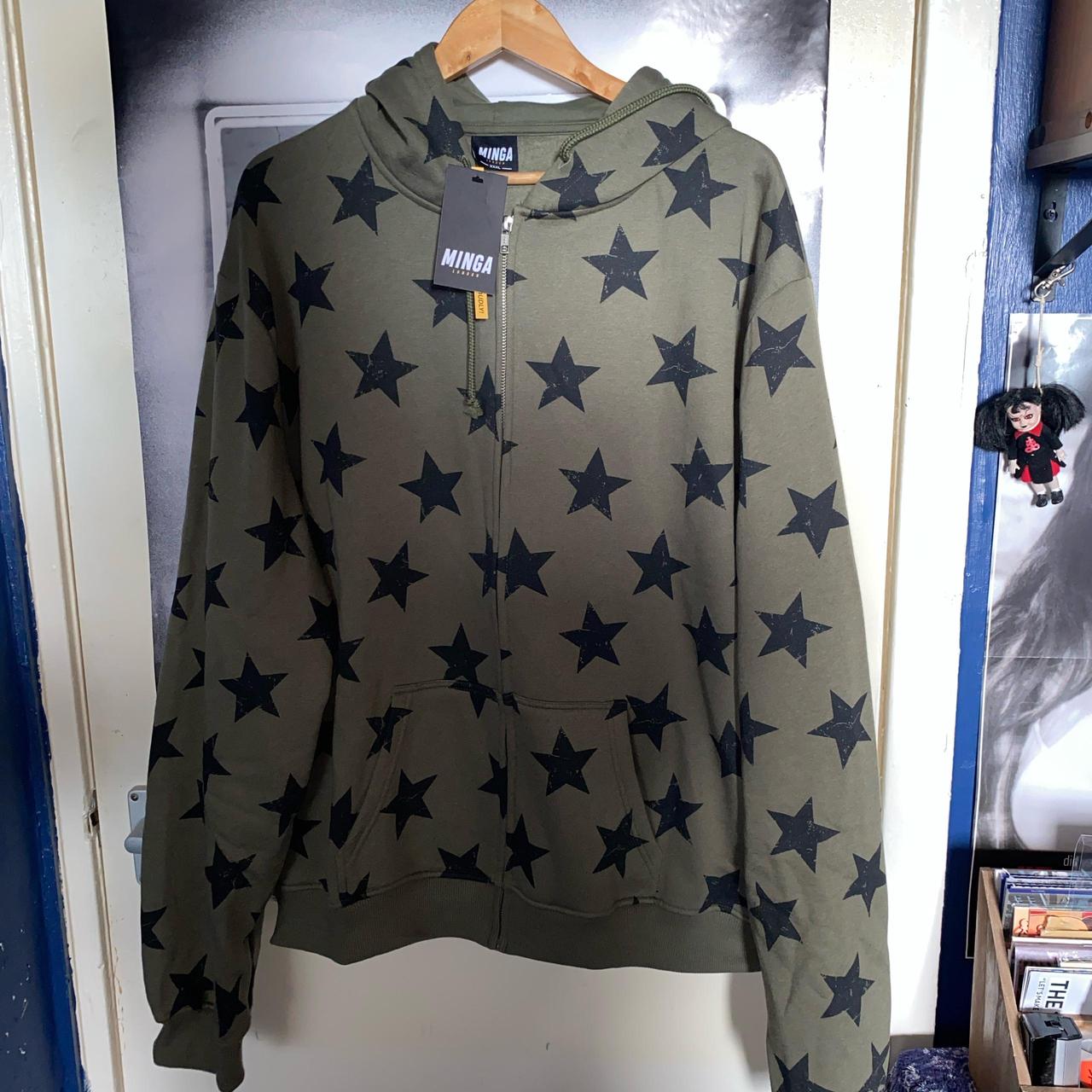 minga london VENOM ZIP UP HOODIE Black Zip Up Hoodie with Sigilism