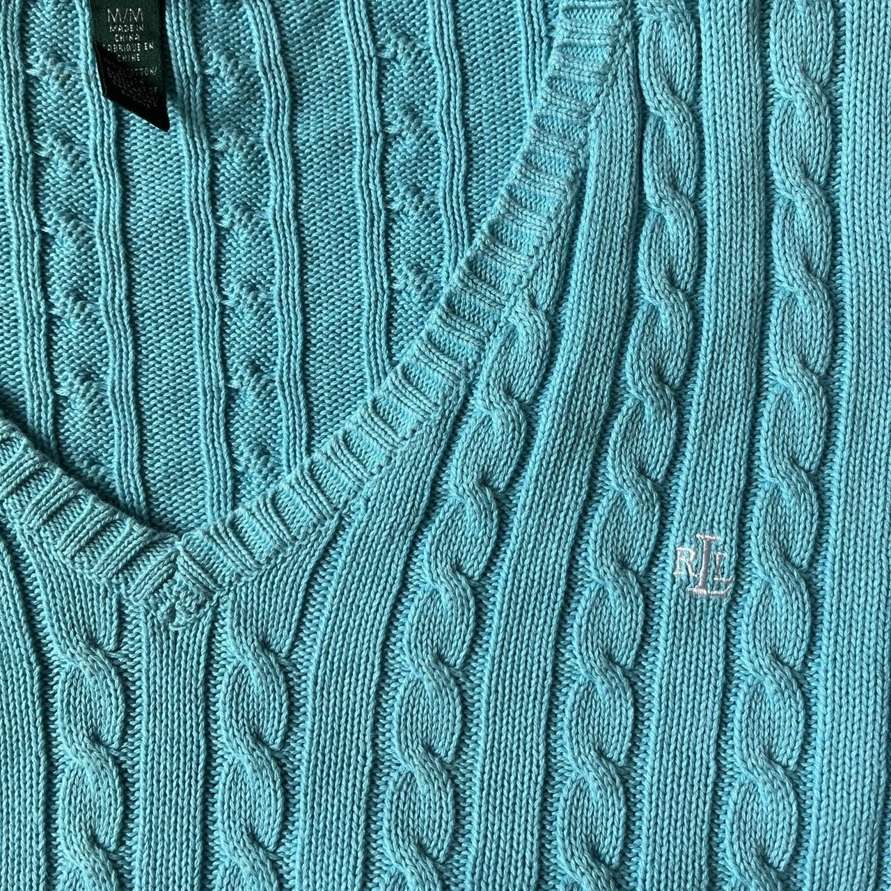 Ralph Lauren turquoise jumper - Ralph Lauren... - Depop