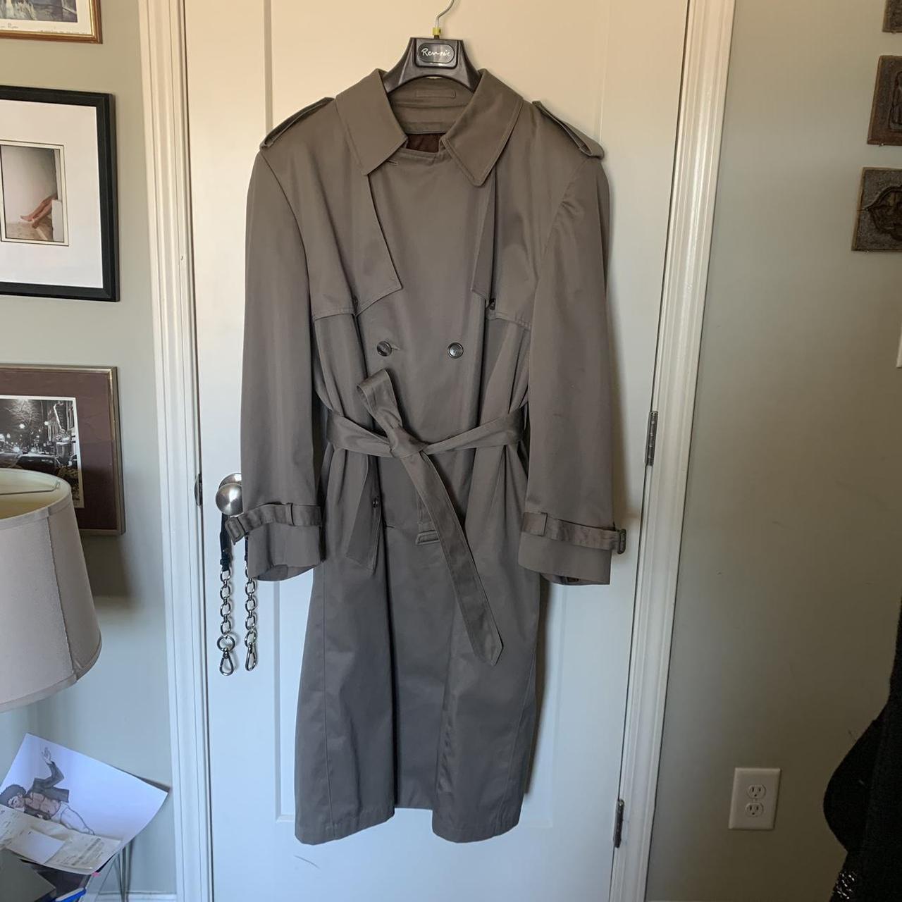 London fog double 2024 breasted trench coat