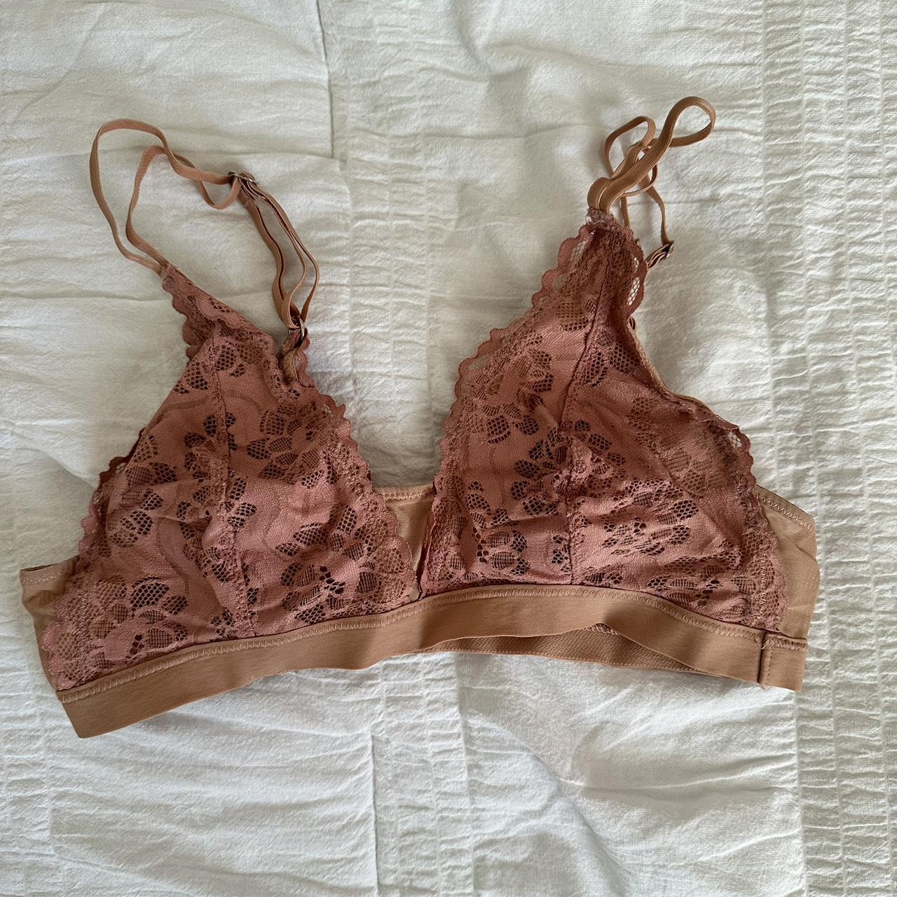 Aerie Women S Tan Bra Depop