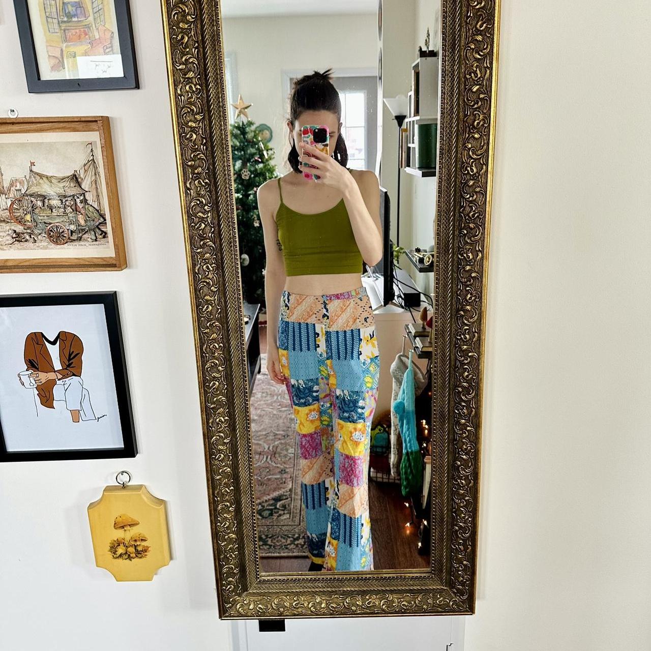 Cider Patchwork Pants Flowy patchwork pants from... Depop