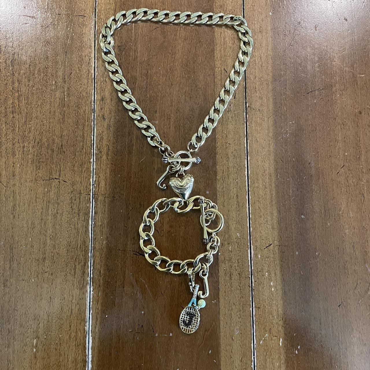 Juicy Couture Jewelry Gold charm bracelet with - Depop