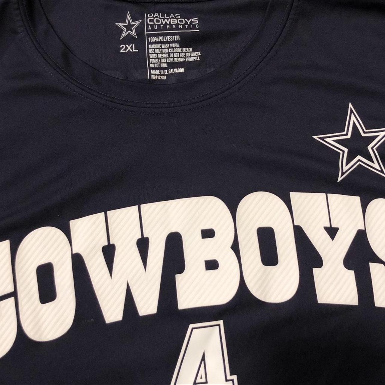 AlexaJoelleShop Dallas Cowboys Prescott Crop Rhinestone Jersey