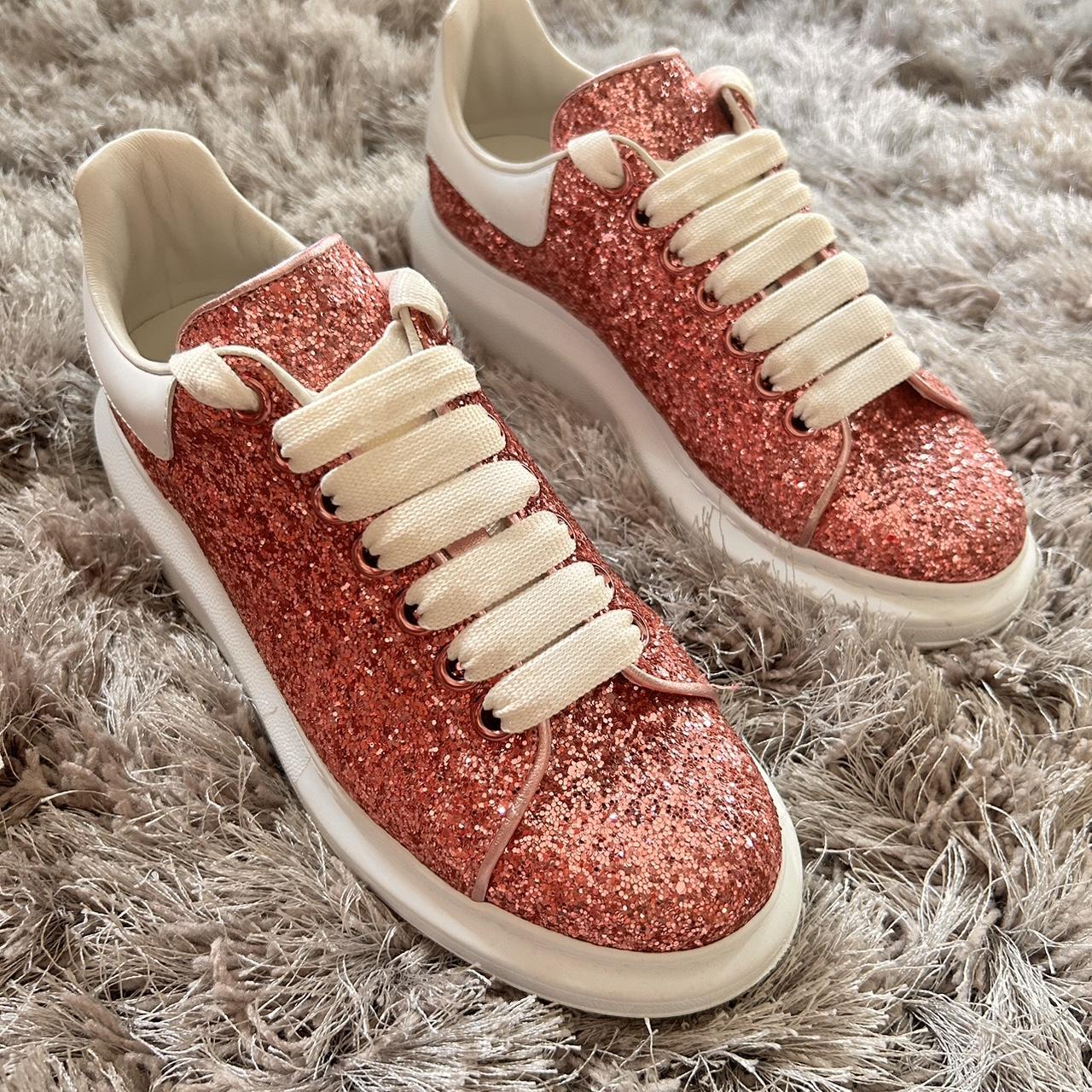 Red Sparkle Alexander Mcqueens McQueen Sparkle In White Lyst UK