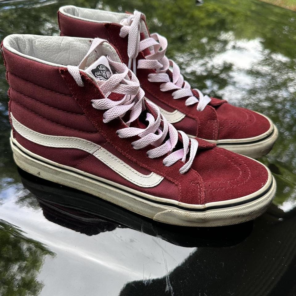 Maroon high 2025 top vans