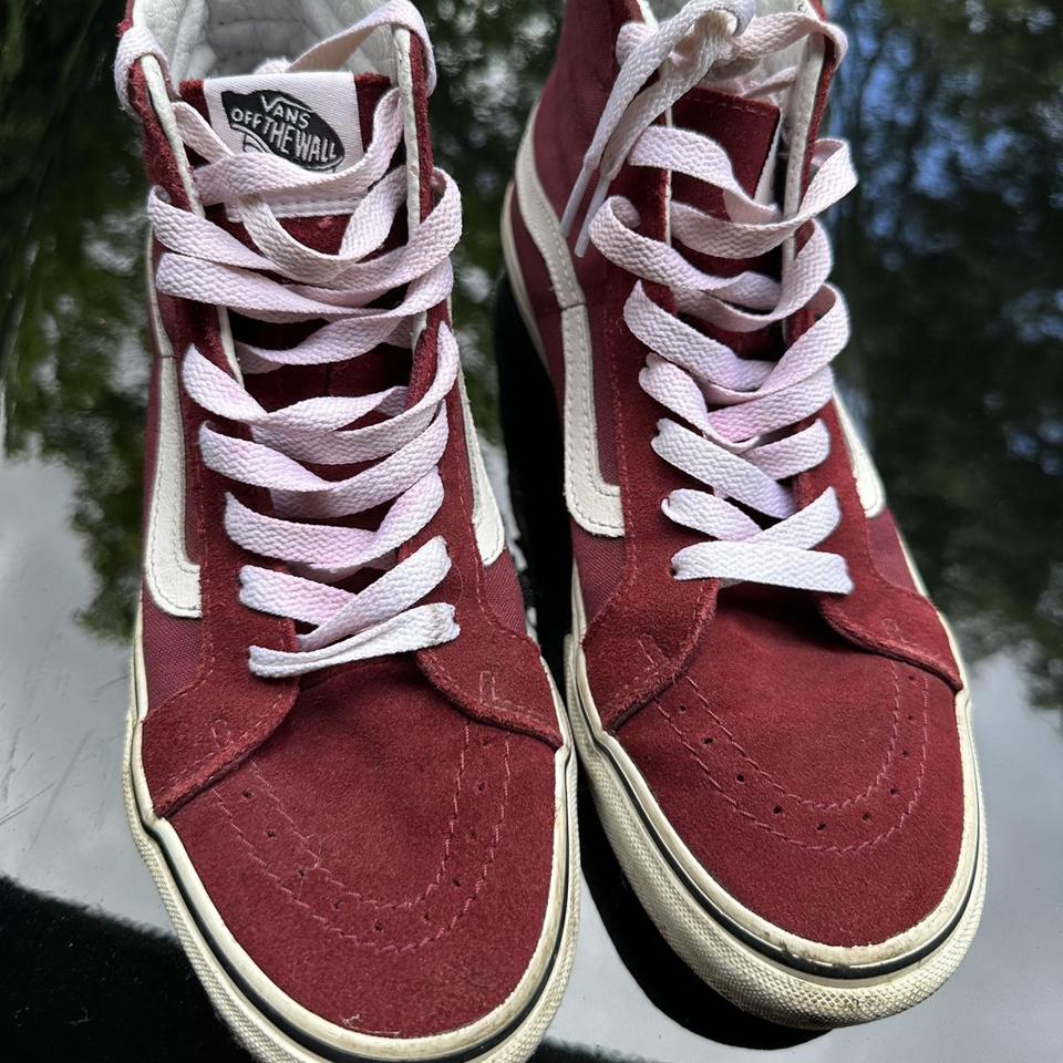 High top hotsell maroon vans