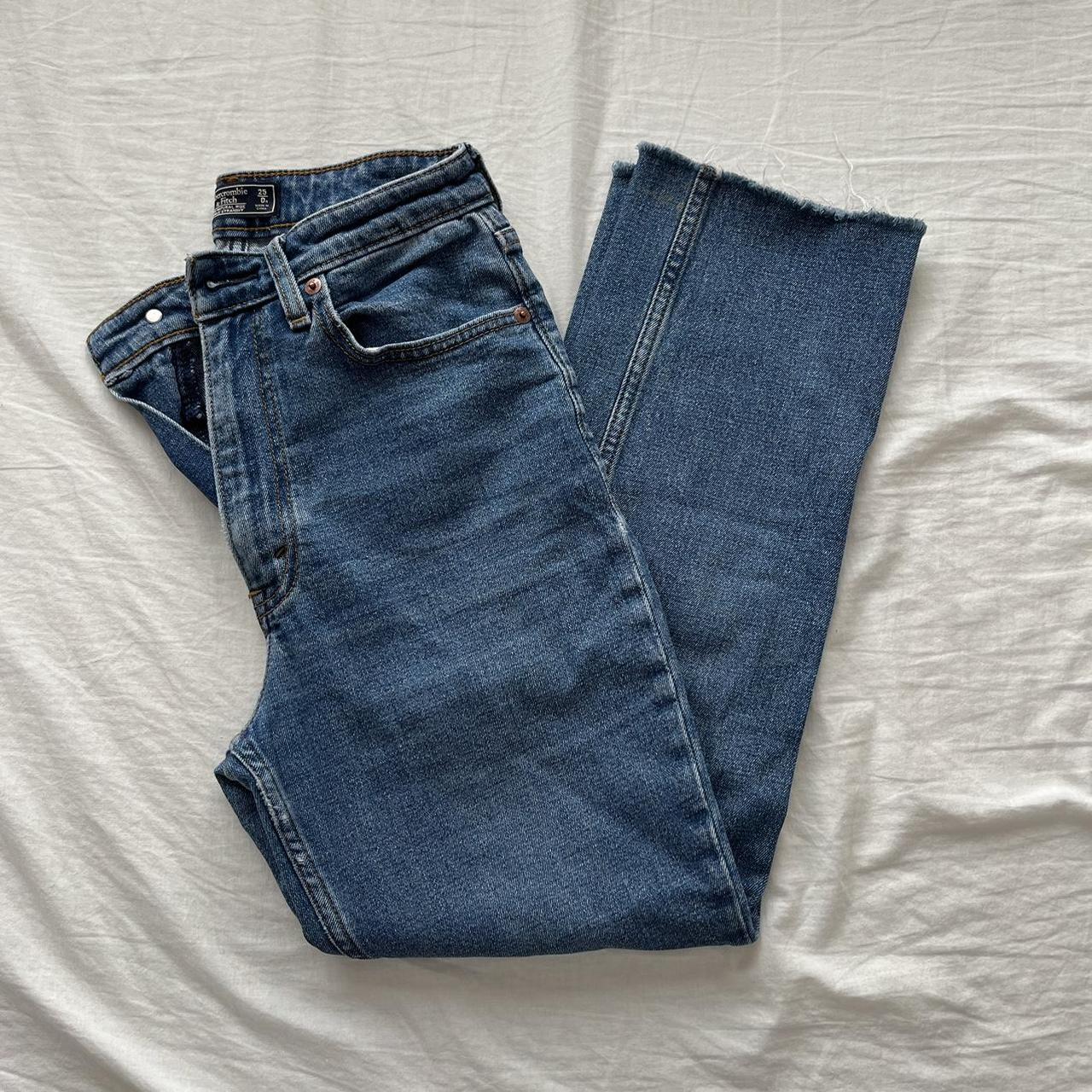 abercombie & fitch zoe straight leg jeans! these... - Depop