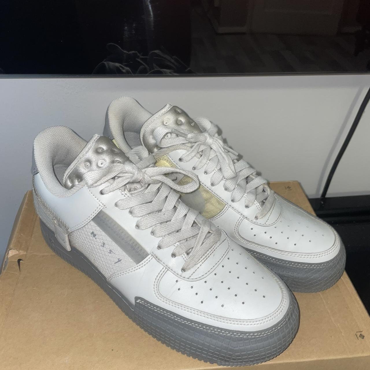 Grey n354 Nike air force size 7.5 Depop