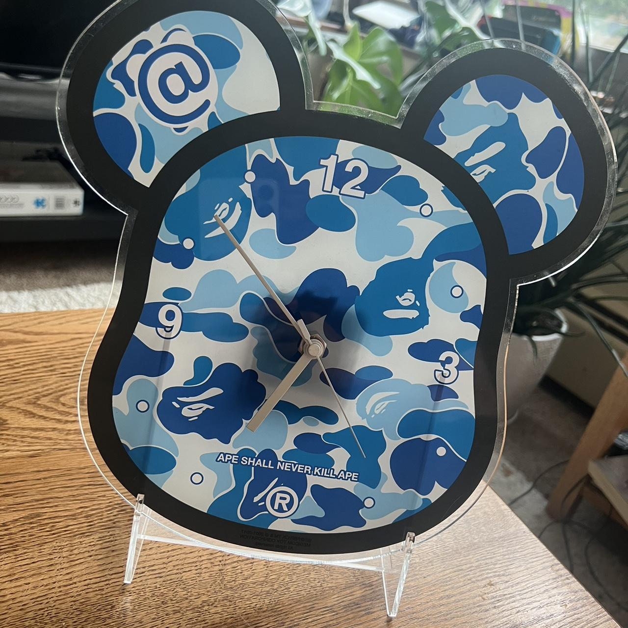 ABC BE@R WALL CLOCK BE@RBRICK BAPE GREEN