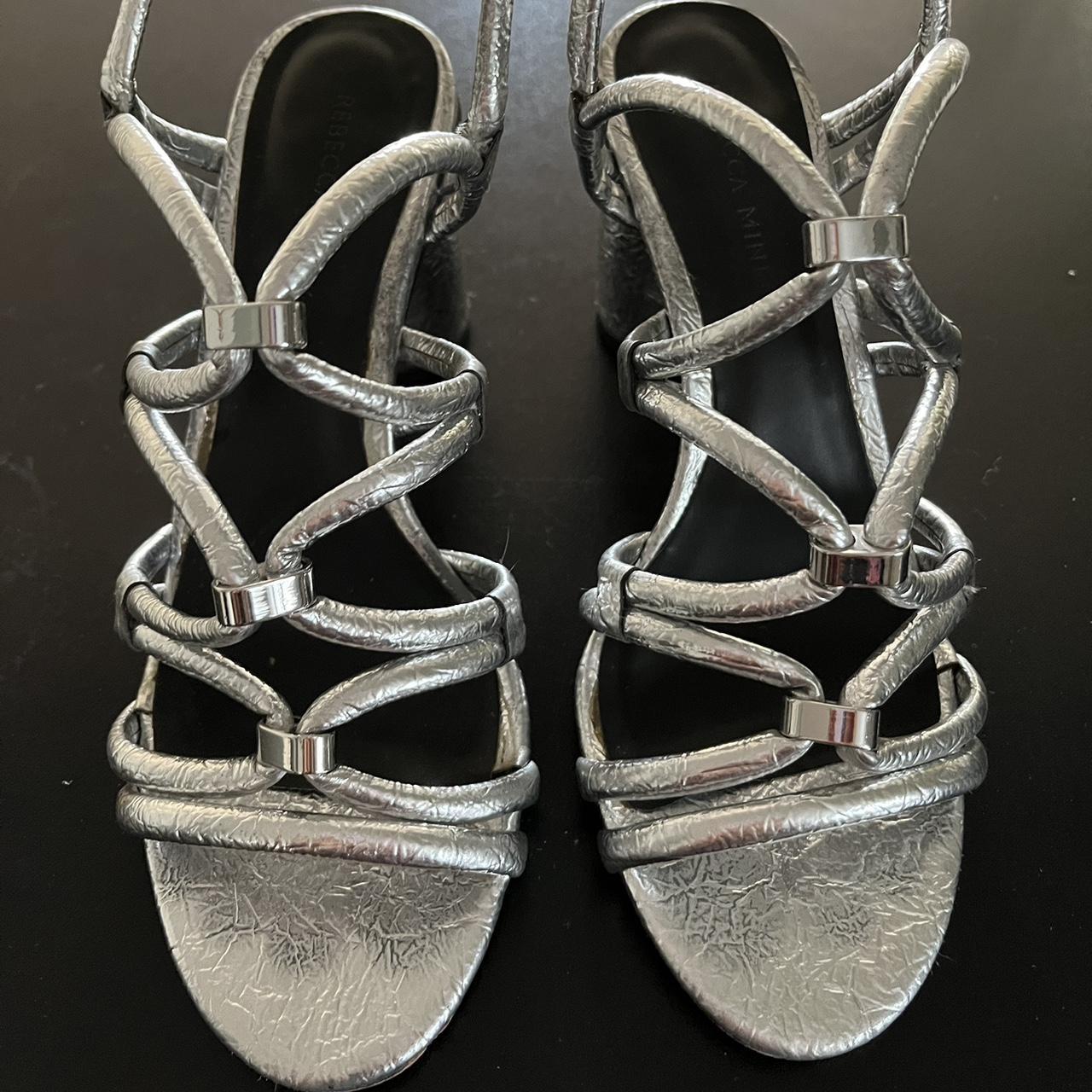 Rebecca minkoff best sale silver sandals