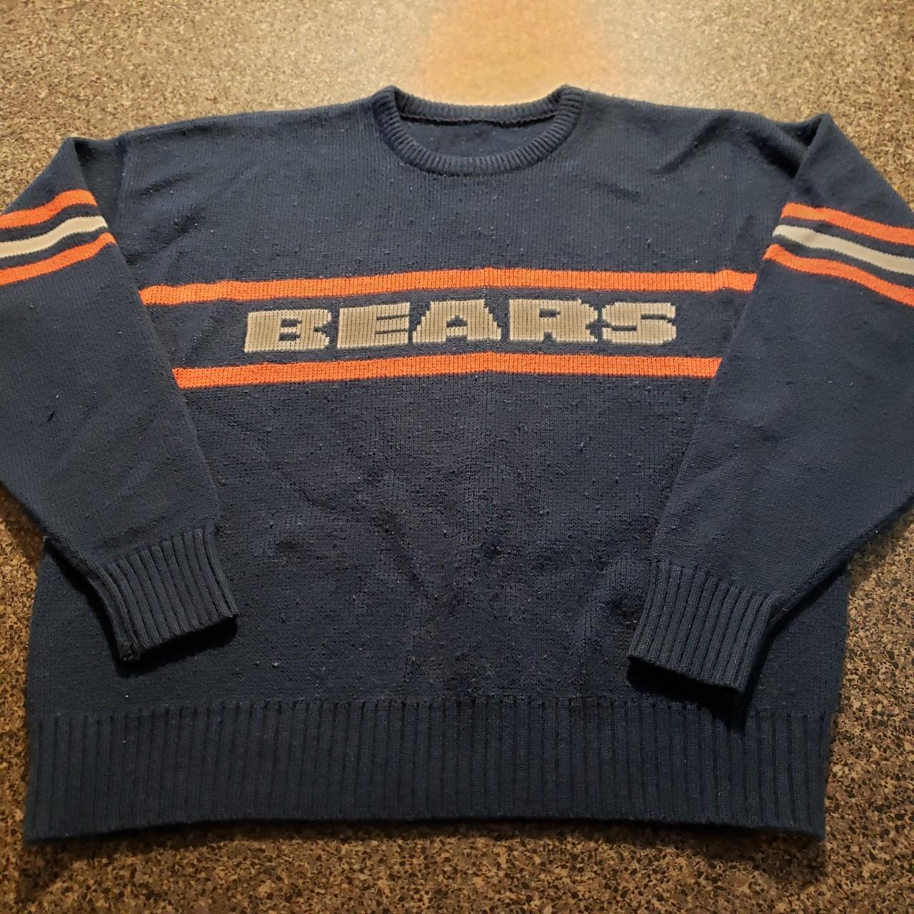 Men's Navy Chicago Bears Retro Sweater