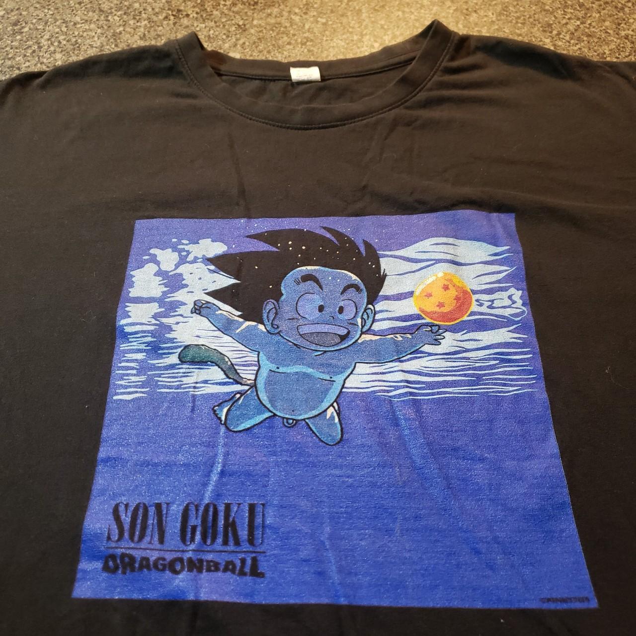 Dragon Ball Z Son Goku parody Nirvana Nevermind tee...