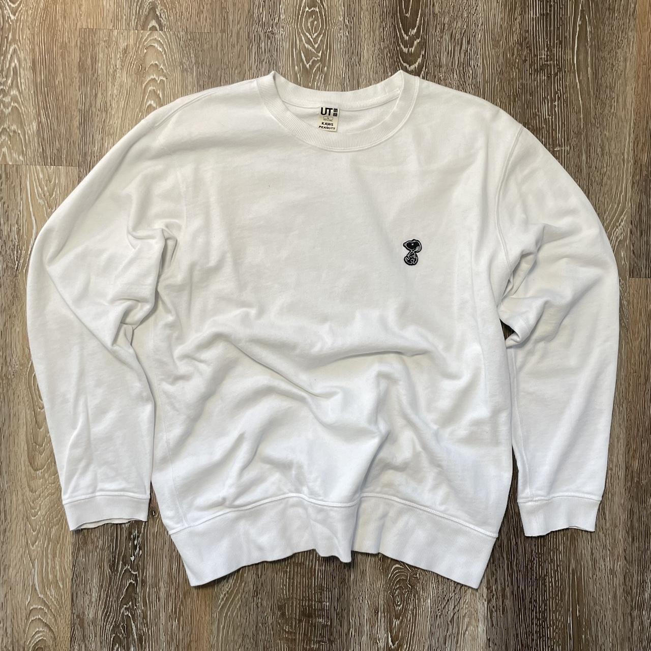 Kaws x Peanuts x Uniqlo Sweater Size L Sleeve... - Depop