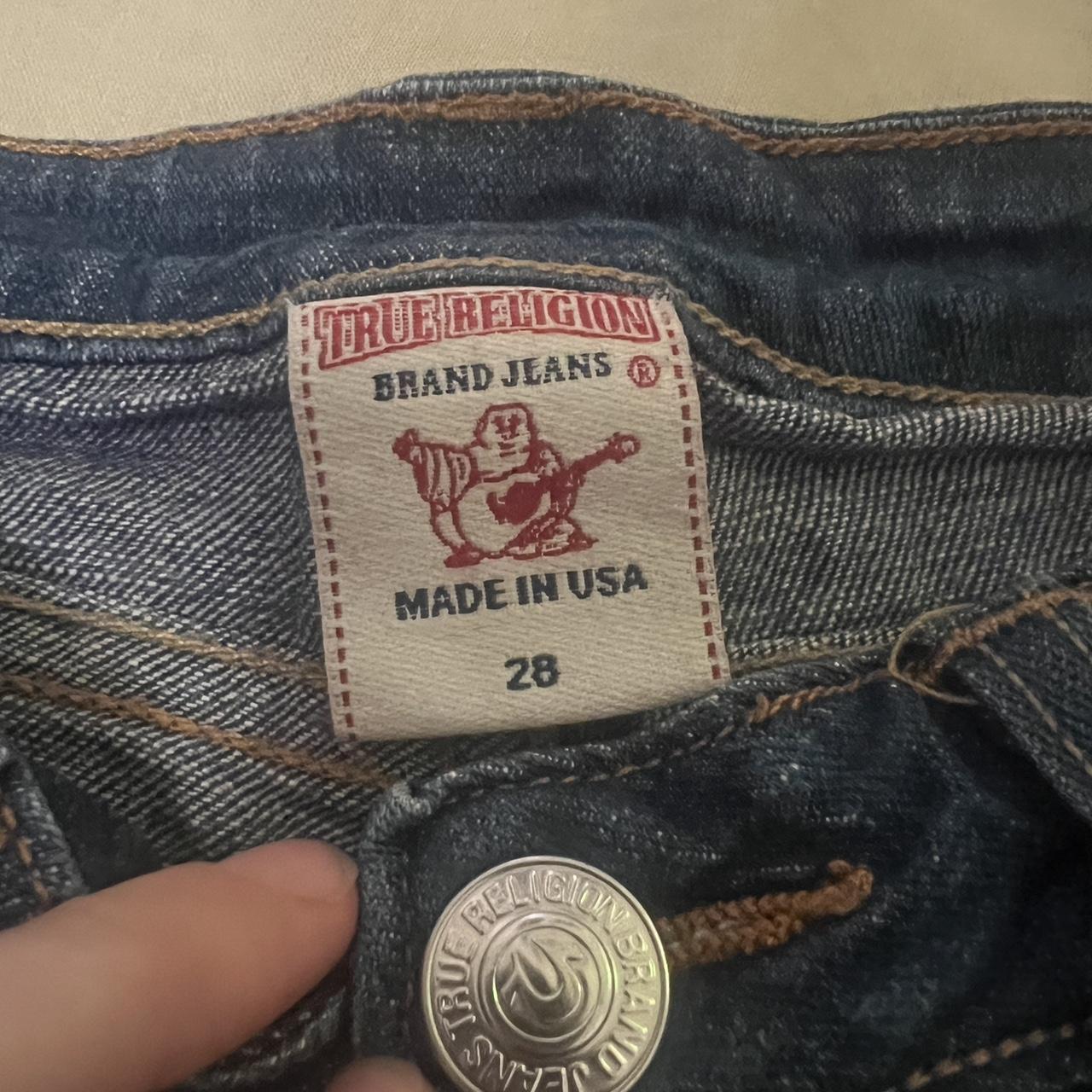 True religion Becky flared jeans 28 waist small flaw... - Depop