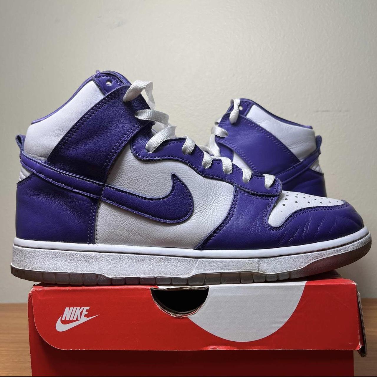 Nike Dunk High SP Varsity Purple White Wmns Women's... - Depop