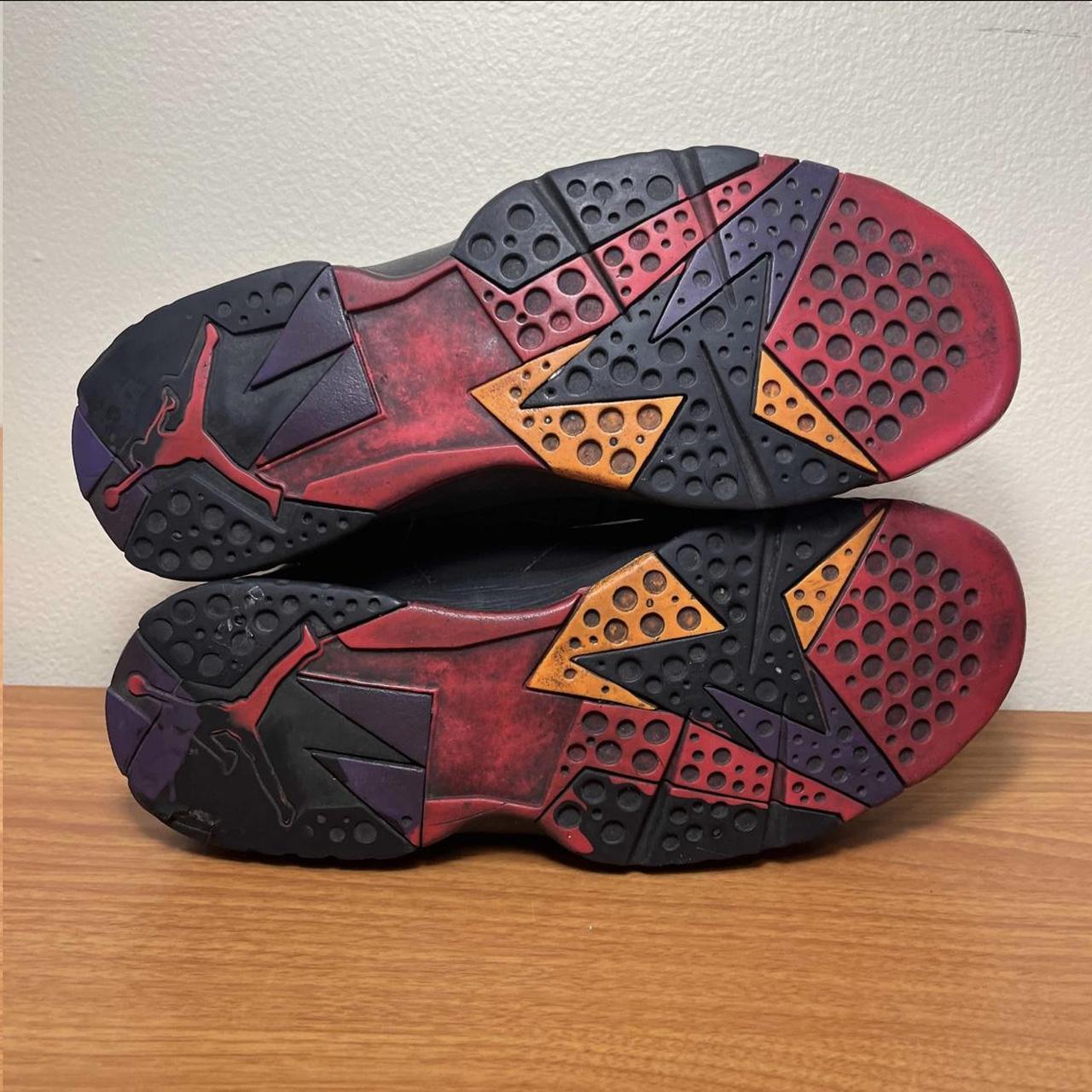 Nike Air Jordan 7 VII Retro Raptors 2012 Black Red | Depop