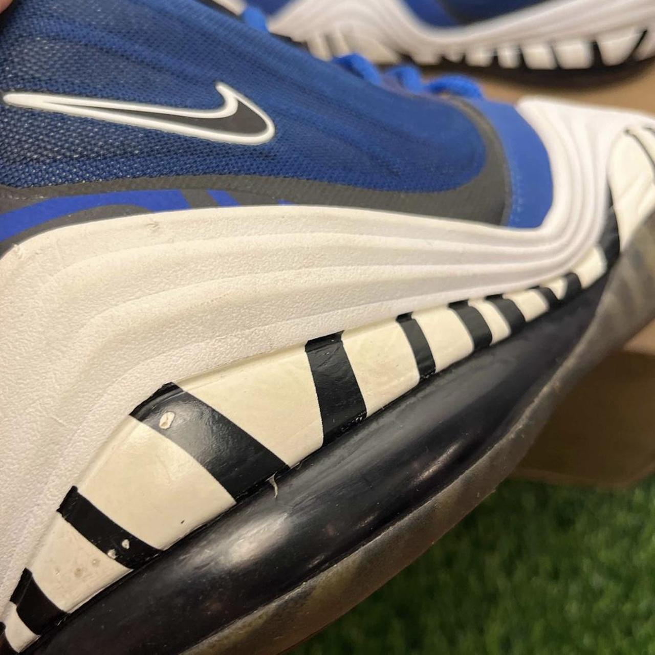 Nike Air Penny 5 Memphis Tigers Blue Black White | Depop