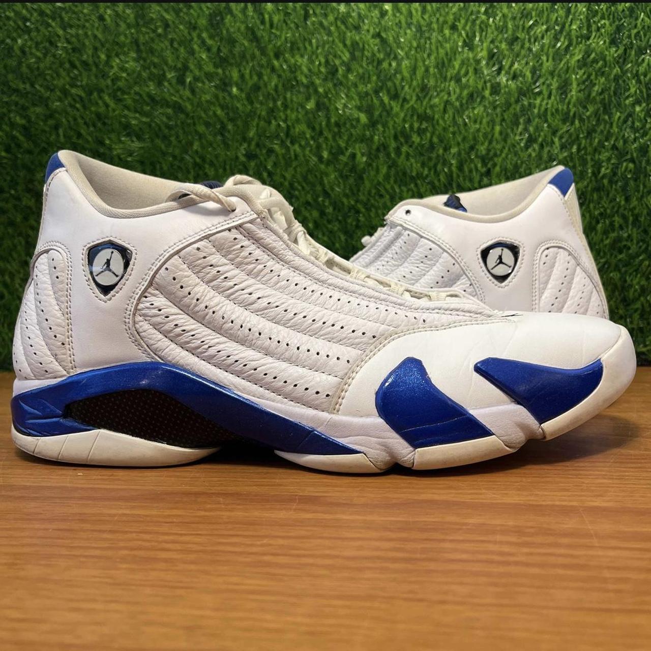 Jordan 14 clearance blue and white