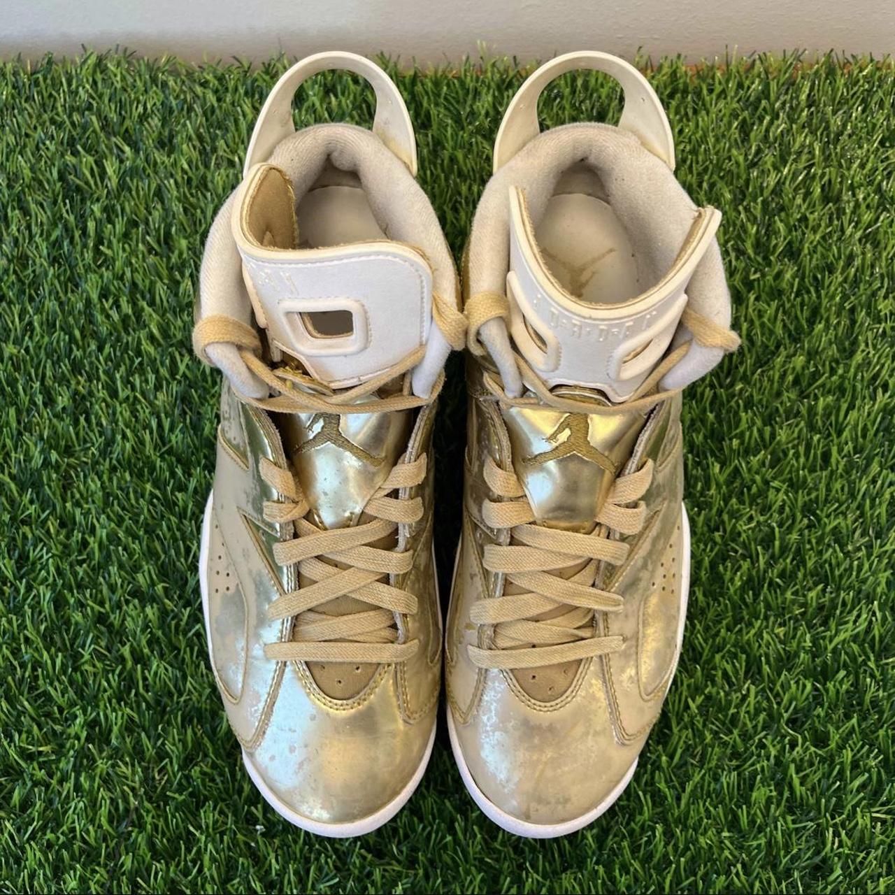 Nike Air Jordan 6 VI Retro Pinnacle Metallic Gold... - Depop