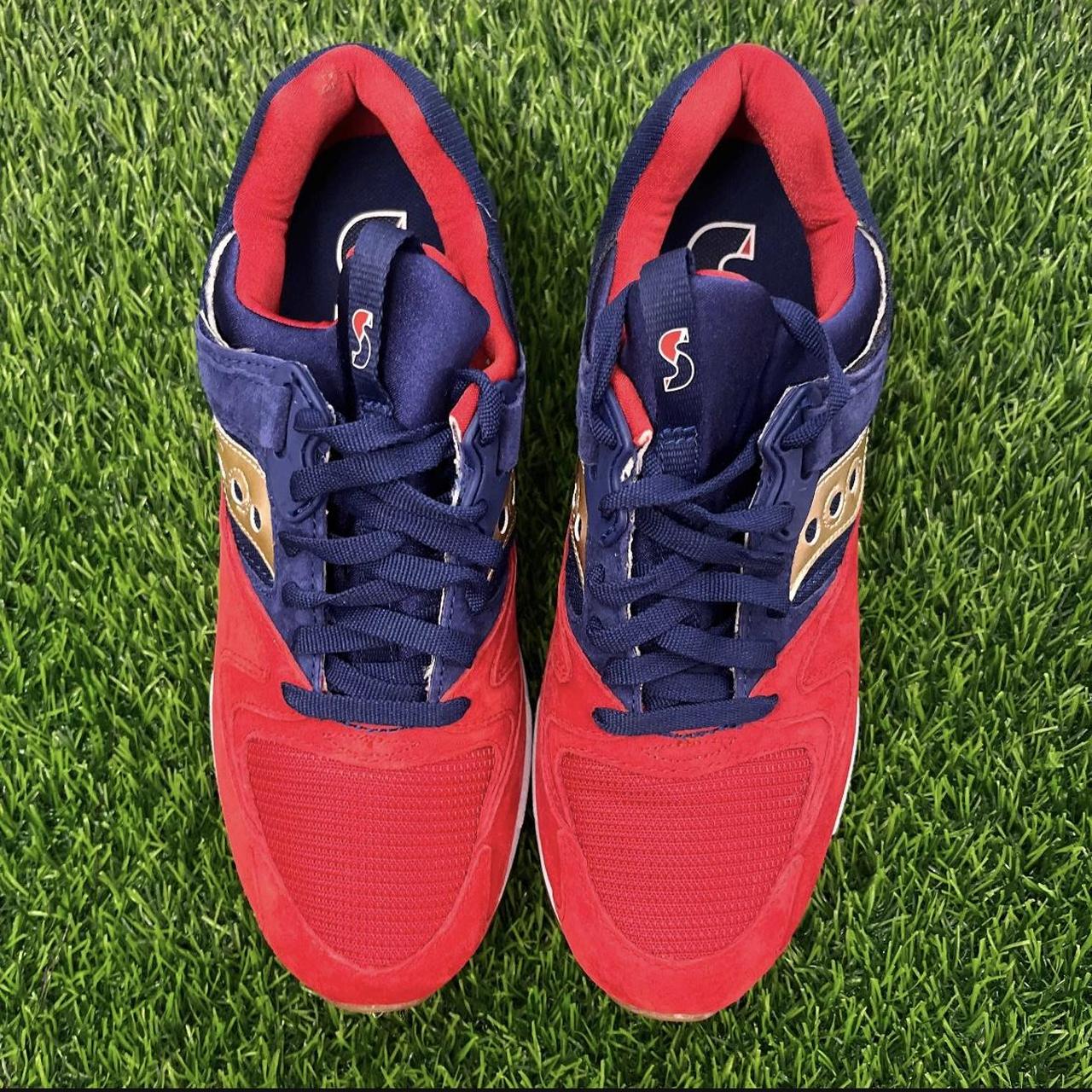 Saucony Grid 9000 Sparring Blue Red Gold Size 9.5 | Depop