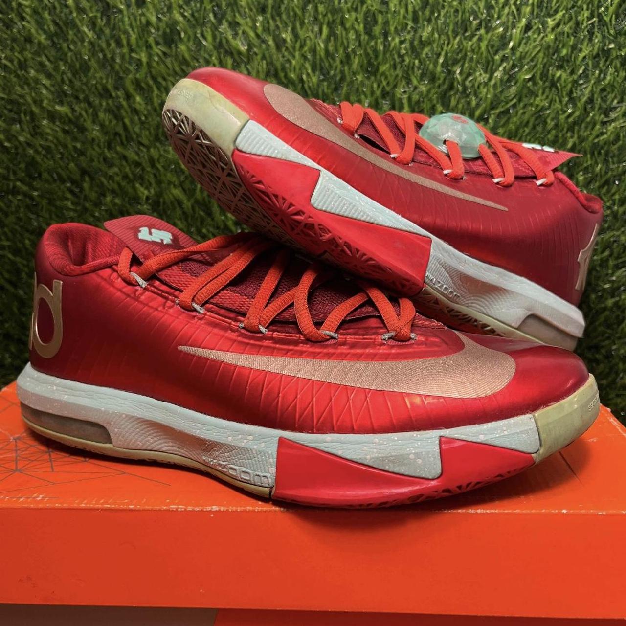 Nike KD 6 VI Christmas 2013 Red Kevin Durant Size 8. Depop