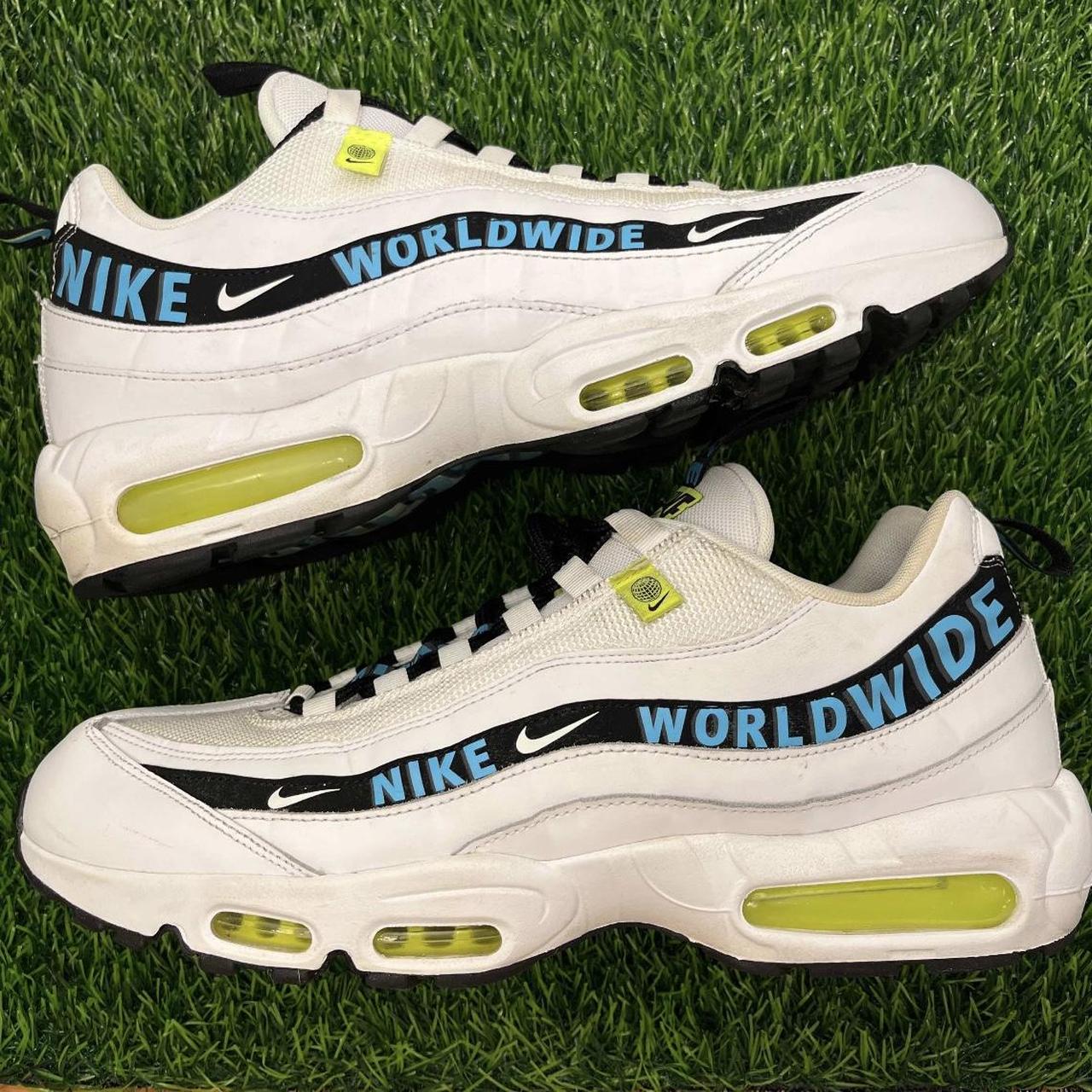 Nike Air Max 95 SE Worldwide Pack White Blue Depop