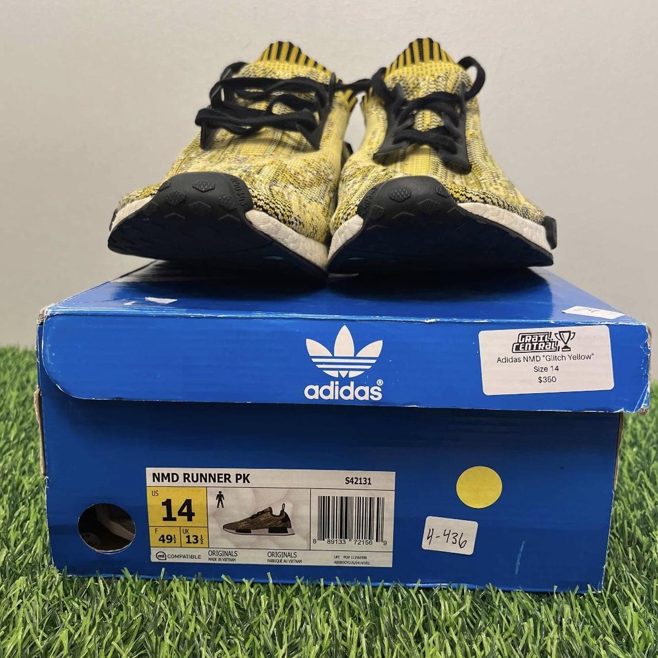 Adidas NMD PK R1 Yellow Gold Camo Black Size 14. Depop