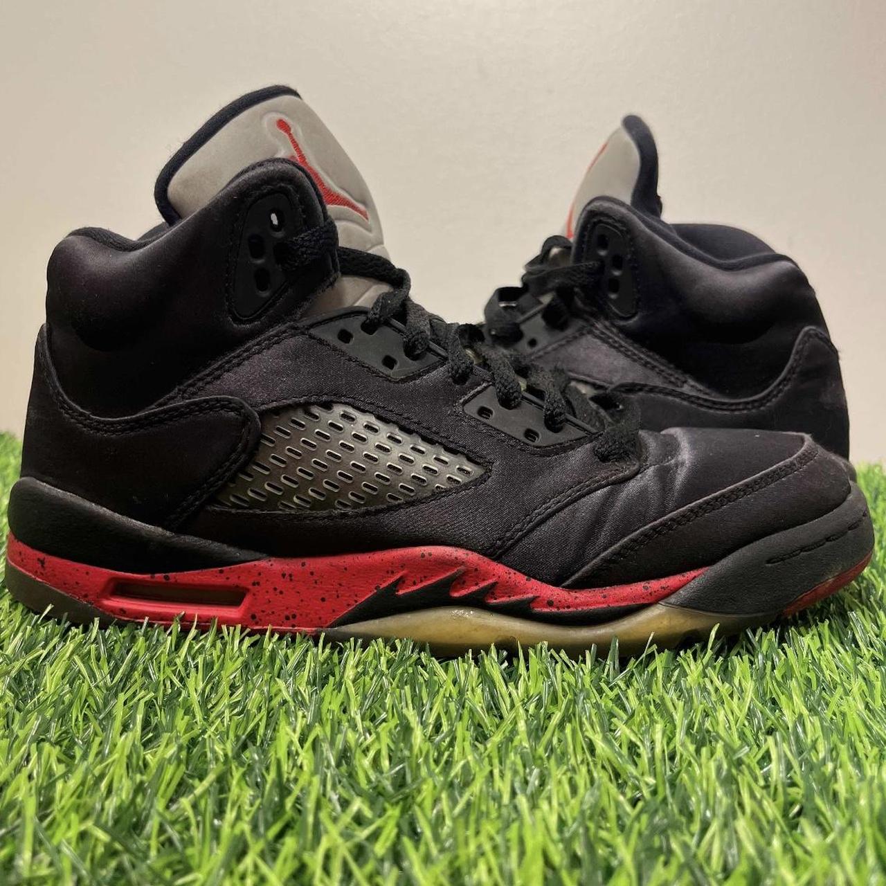 Nike Air Jordan 5 V Retro GS Satin Bred Black Red