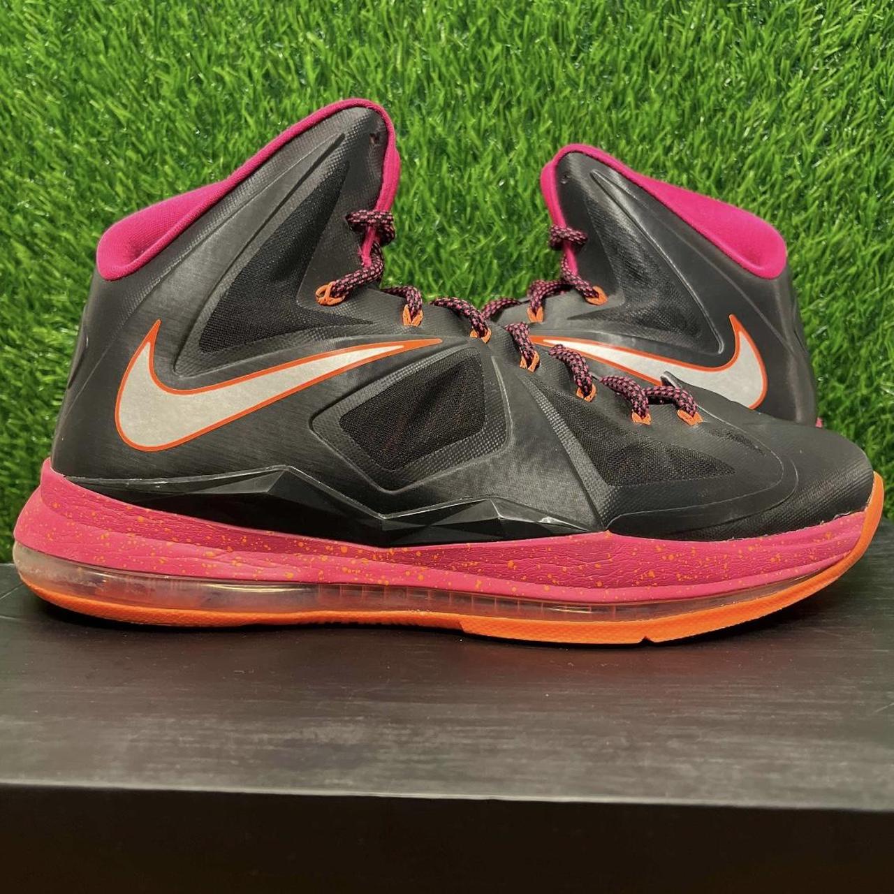 Orders orange and black lebrons