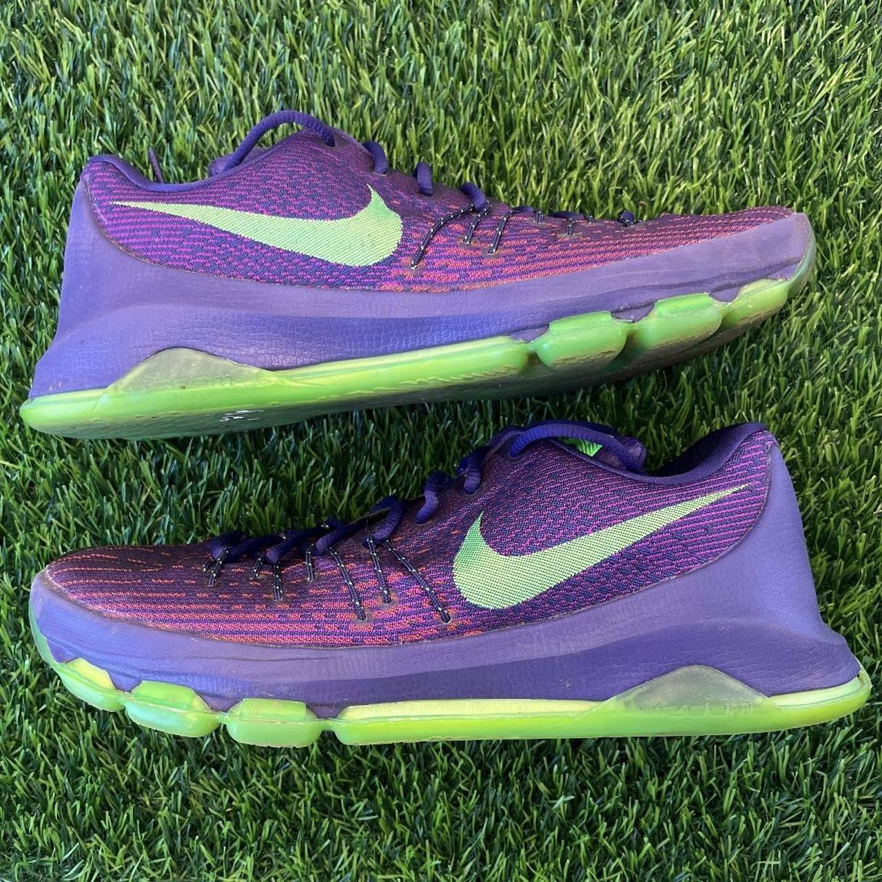 Nike KD 8 VIII Suit Purple Green 2015 Durant Size 10. Depop