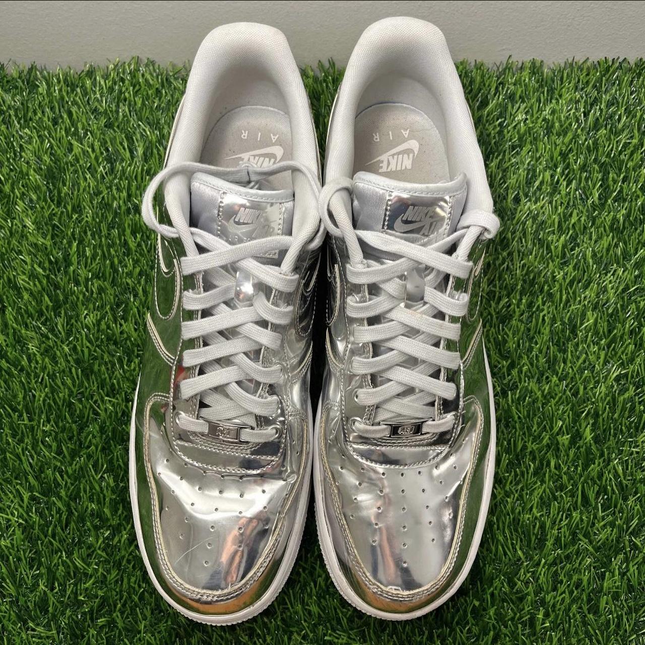 Nike Air Force SP Liquid Metal Chrome Wmns Depop