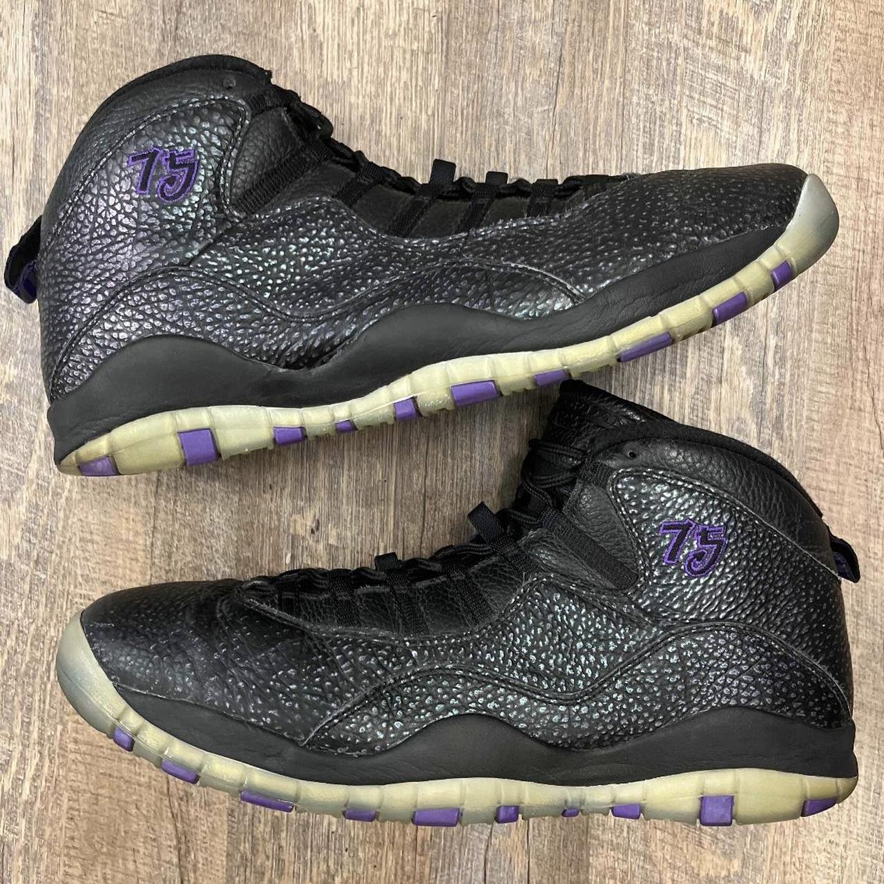 Jordan 10 purple and fashion black