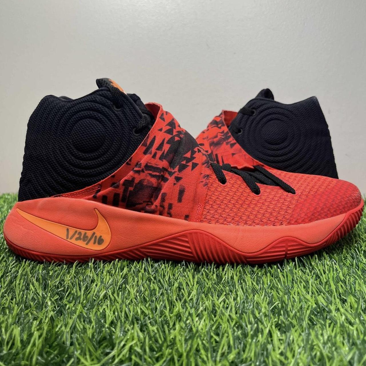 Nike Kyrie 2 Inferno 2016 Bright Crimson Black Size... - Depop