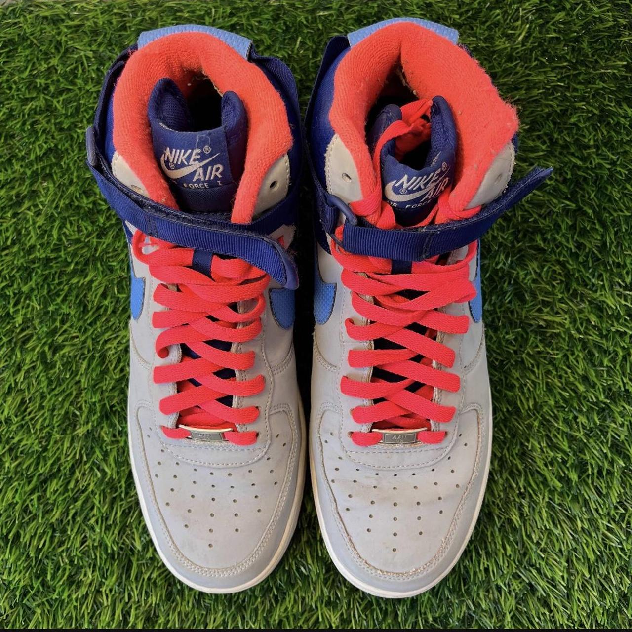 nike air force 1 high red white and blue