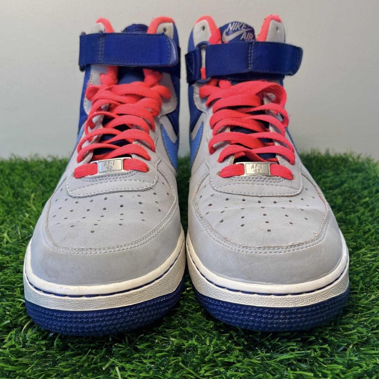 High Top Pink And Gray Air Force Ones Nike Air Force High Wolf