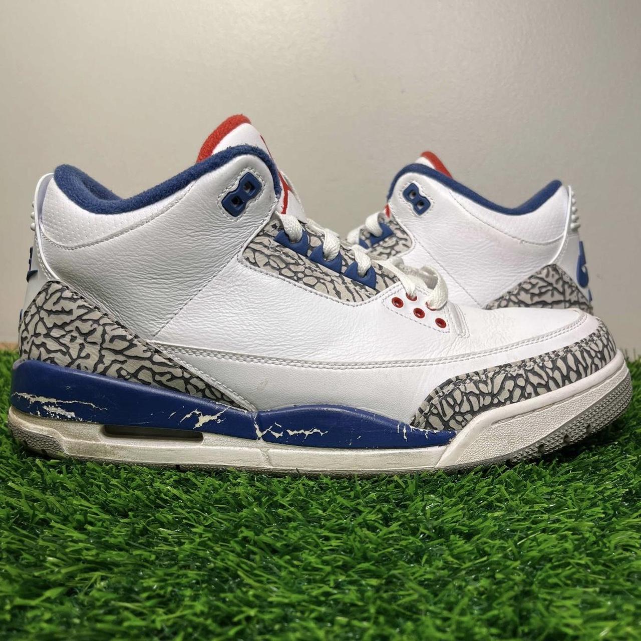 Nike Air Jordan 3 III Retro OG True Blue 2016 White. Depop