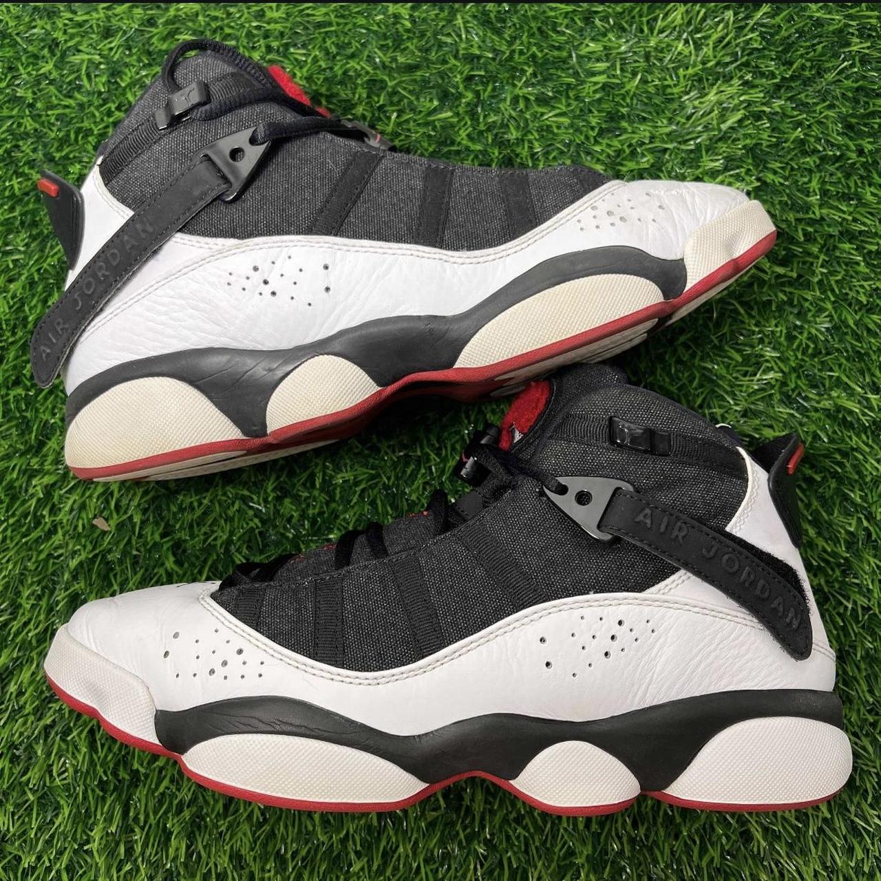 Nike Air Jordan 6 Rings White Black Gym Red Size 8.5 | Depop