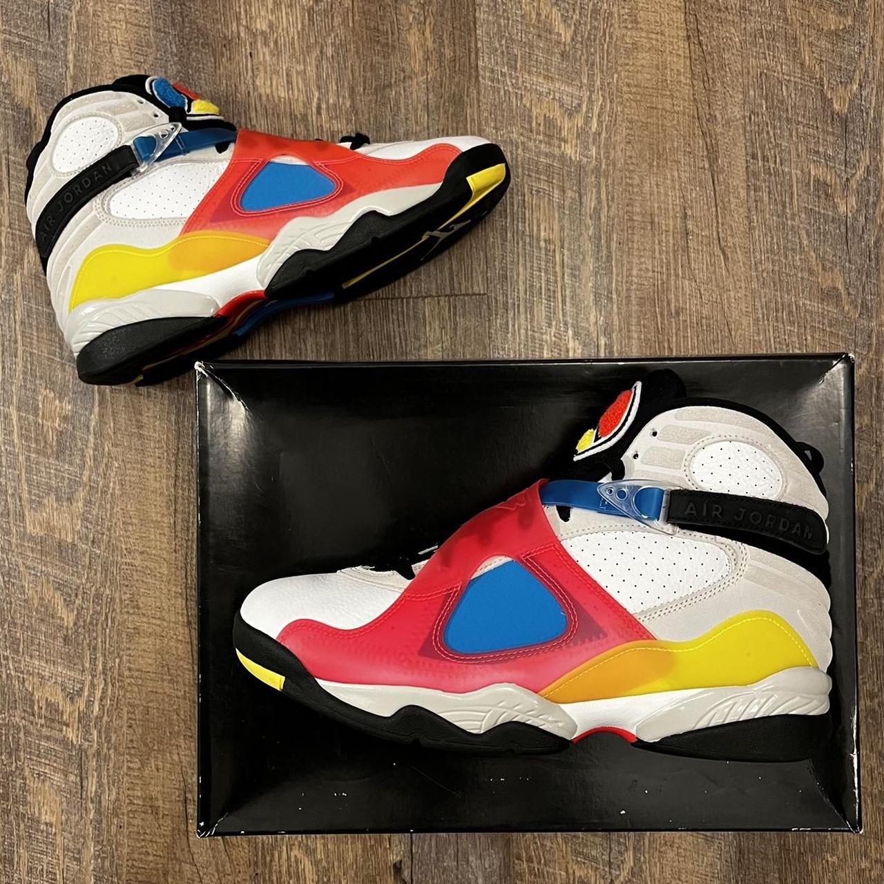 Air Jordan 8 VIII Retro SP SE White Multicolor Size. Depop