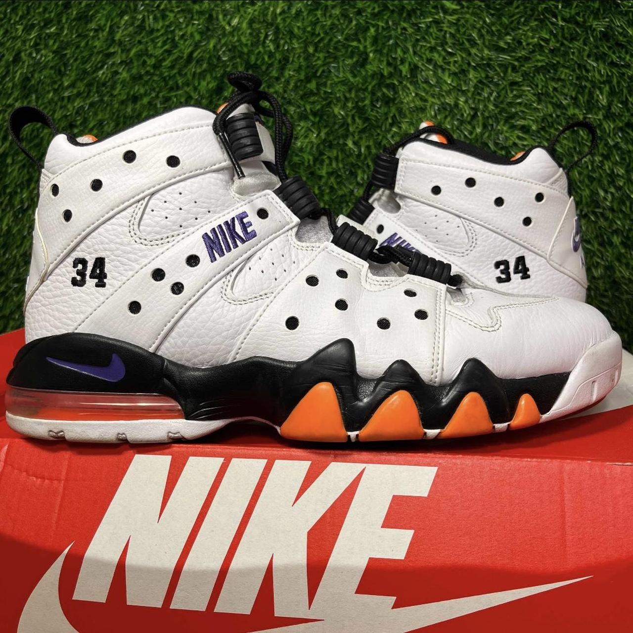 grey white and orange barkleys