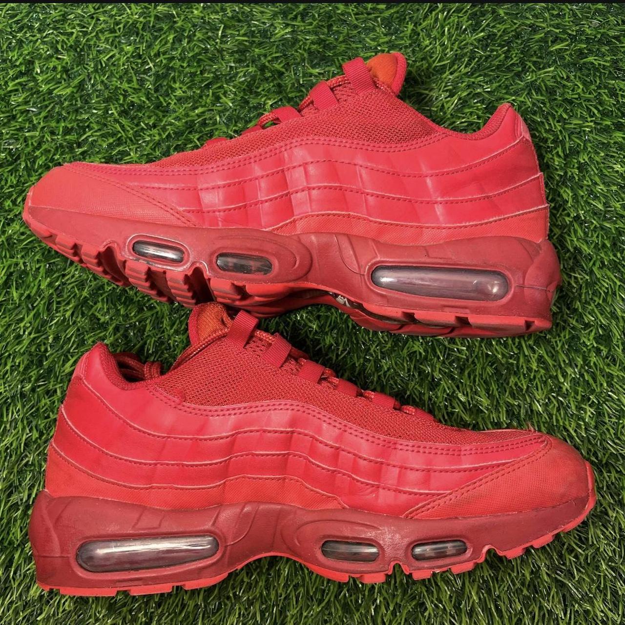 Nike Air Max 95 Triple Red Men's Size Depop