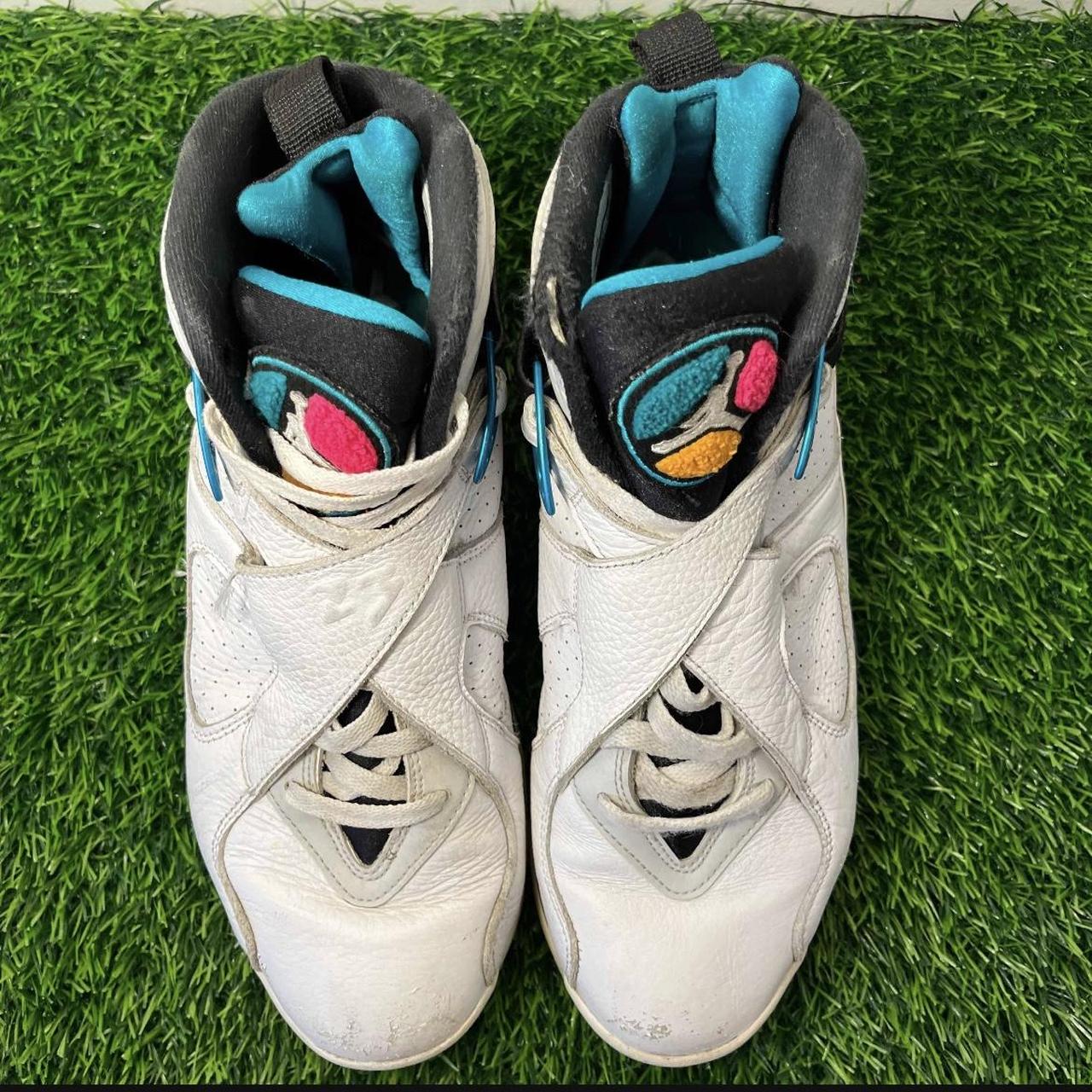 Nike Air Jordan 8 VIII Retro South Beach White Turbo | Depop