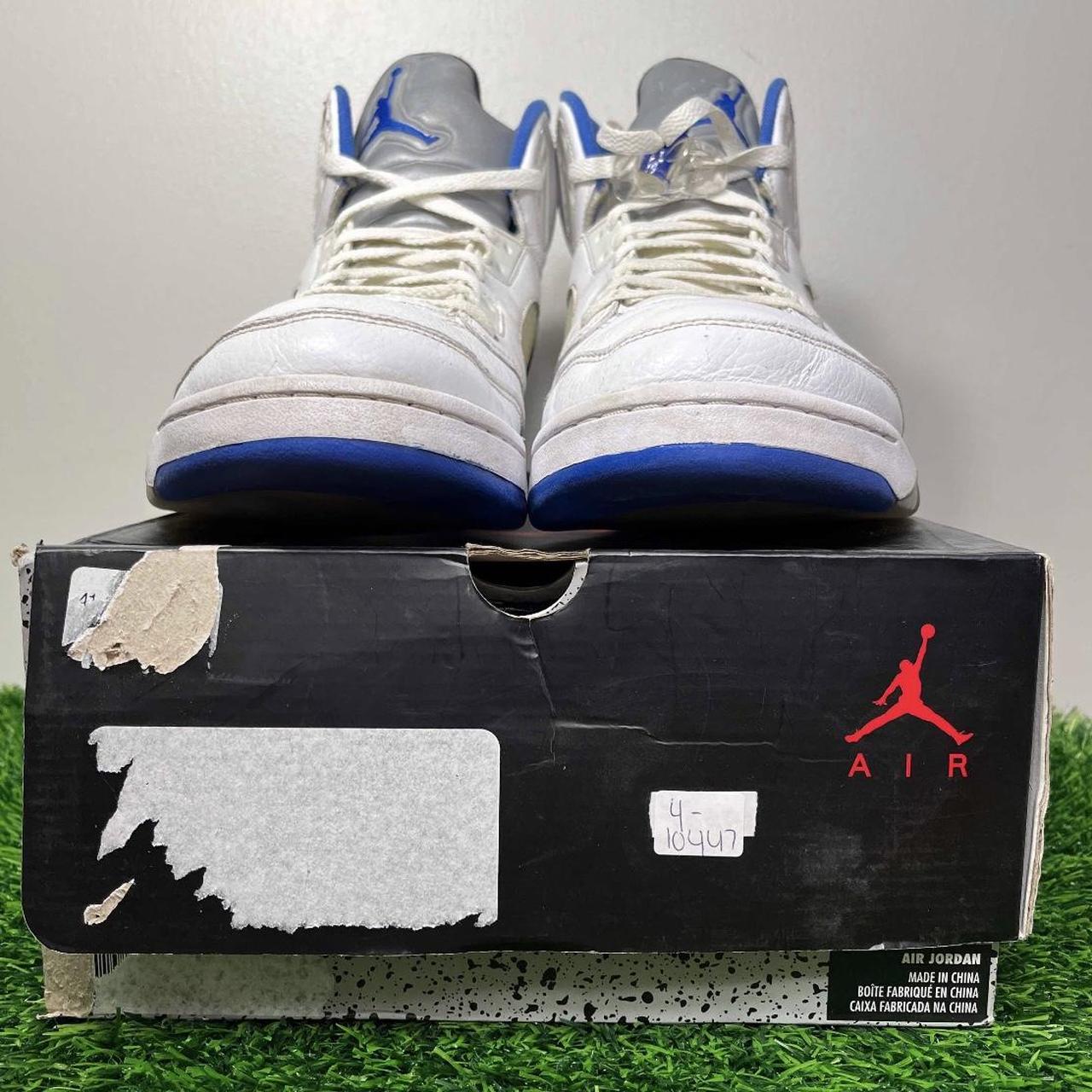 Air Jordan V Retro Stealth 2021 White Depop