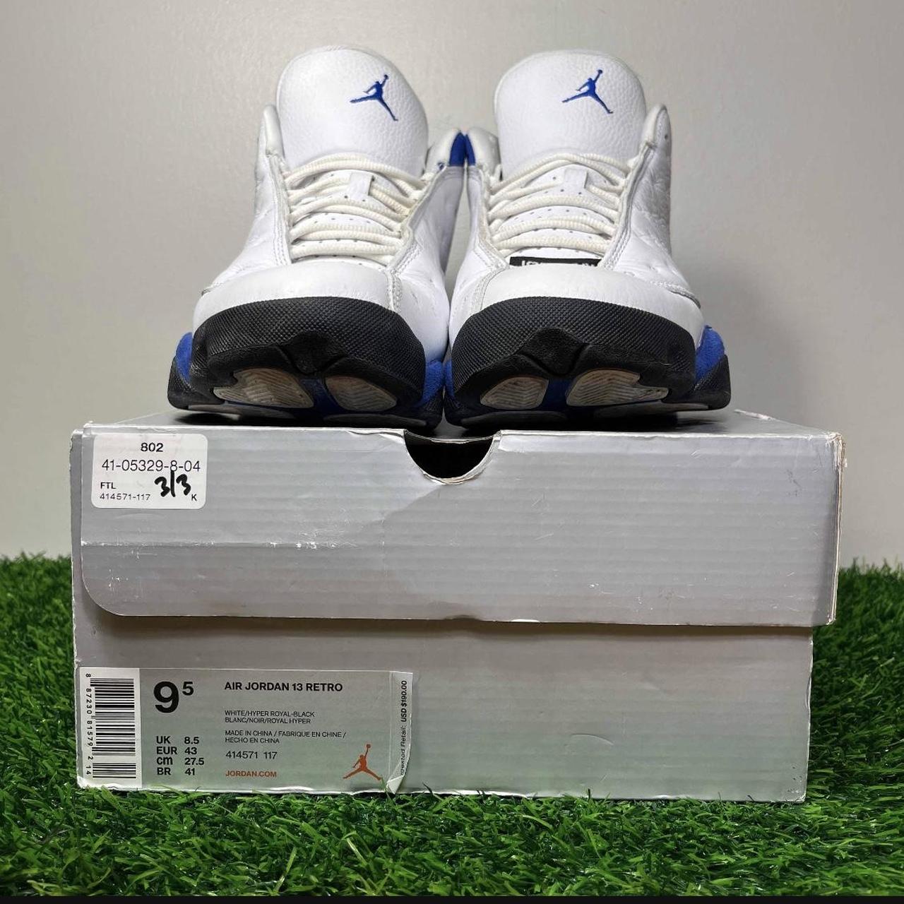 Jordan retro 13 blue and white hotsell