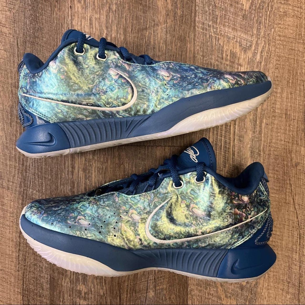 Nike LeBron 21 XXI Abalone Blue Green Men's Size Depop