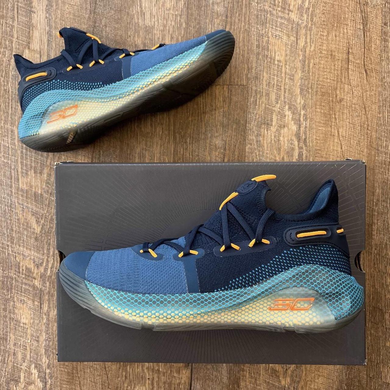 Under Armour Curry 6 Underrated Blue Orange Size. Depop