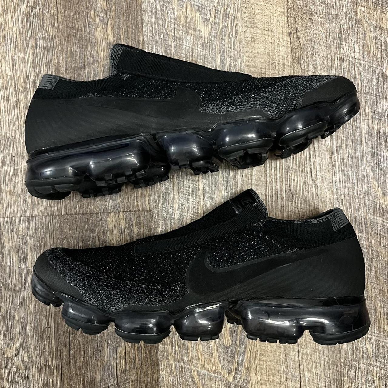 nike air vapormax se laceless triple black mens