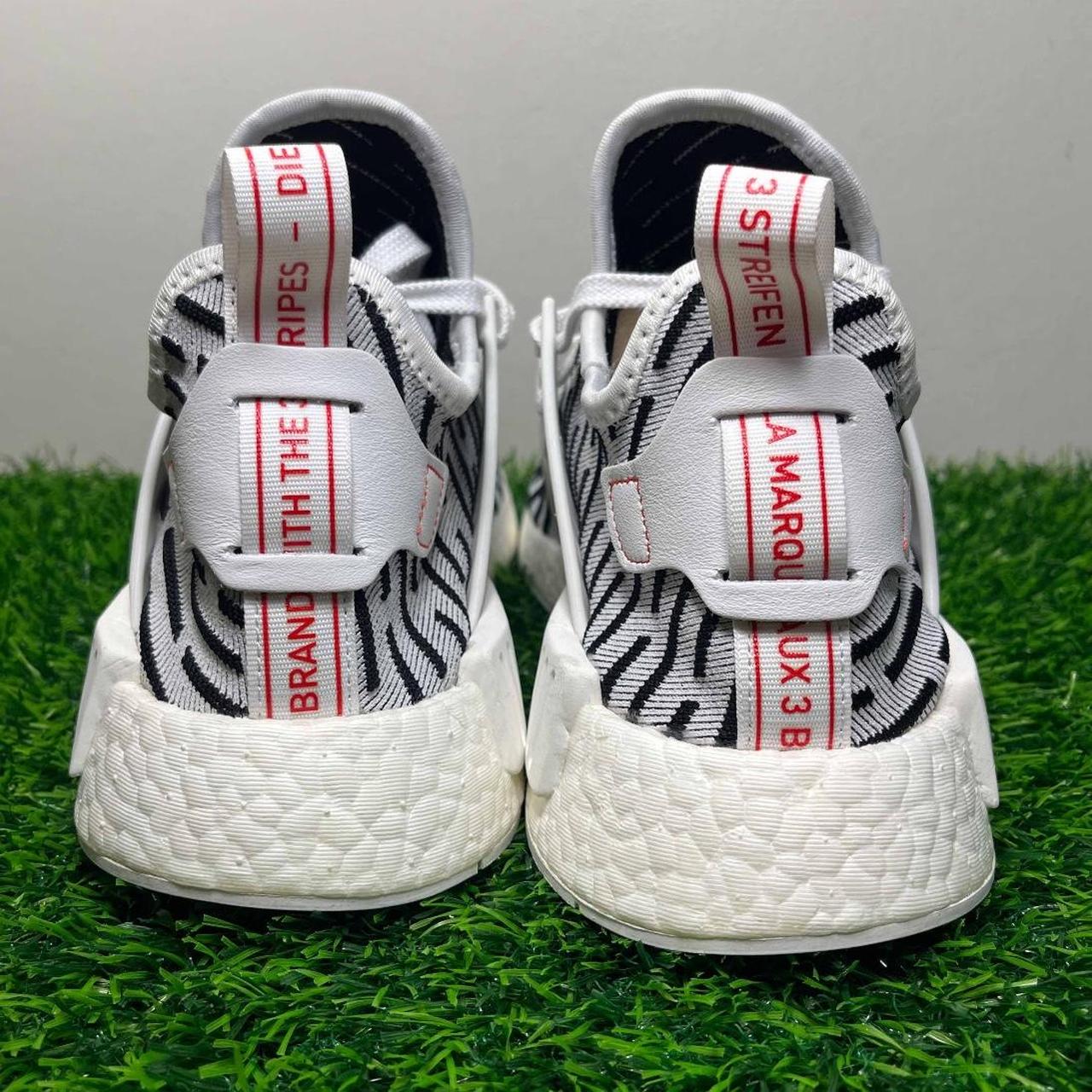 Adidas NMD XR1 PK Primeknit Zebra White Black Size 8 | Depop