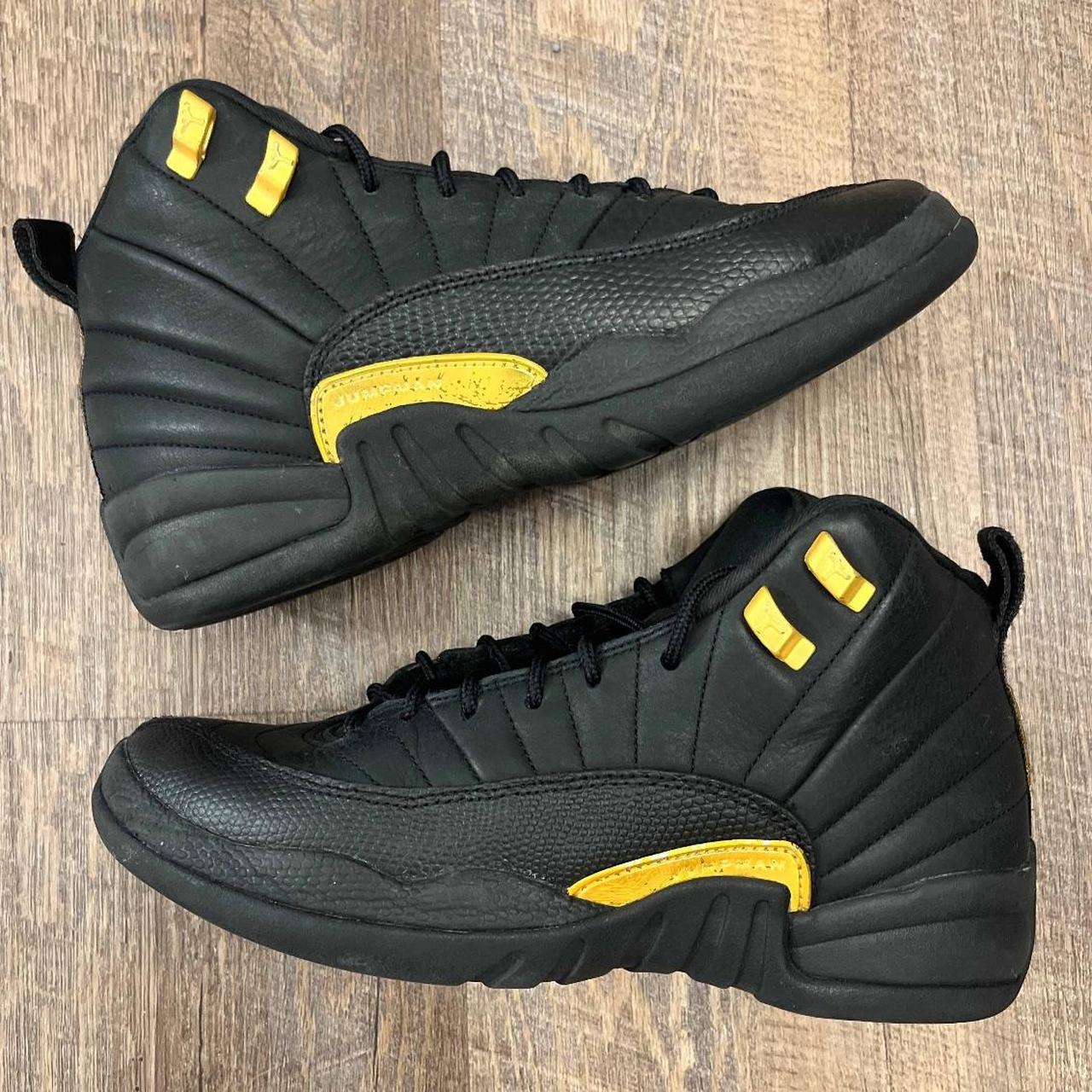 Nike Air Jordan 12 XII Retro GS Black Taxi Size 7y 7. Depop